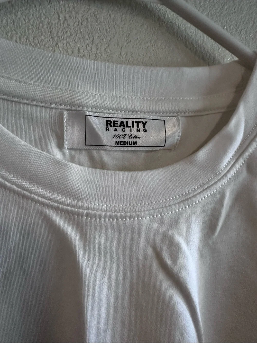 White 'Smooth Operator' Graphic Tee with Red Racing Print